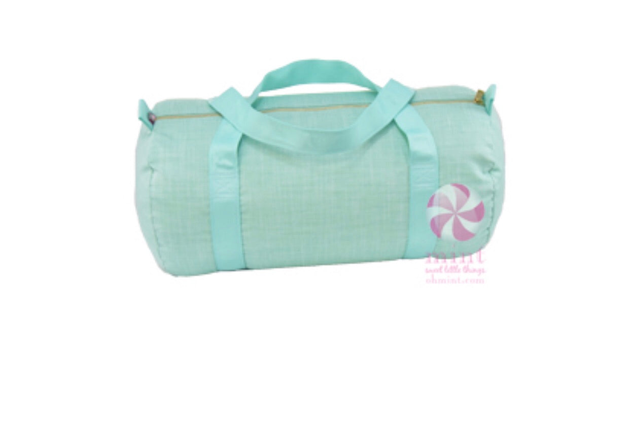 Mint Chambray Medium Duffle