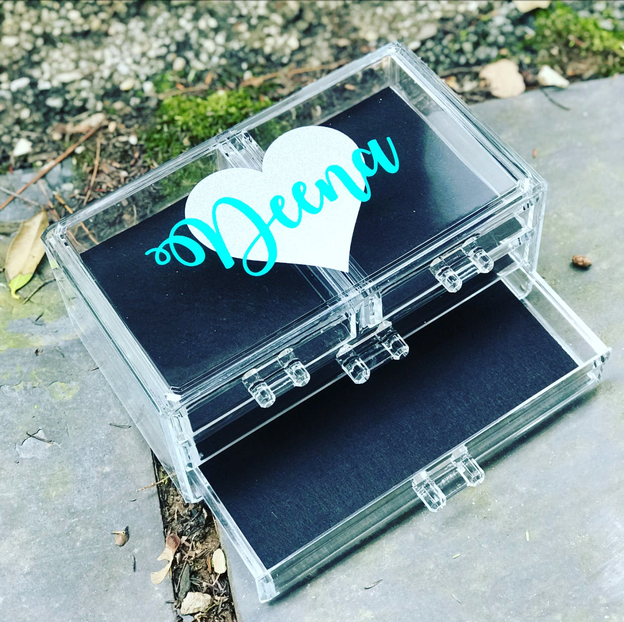 4 Drawer Lucite Jewelry Box