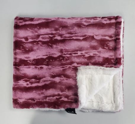 Marble Raspberry Minky Blanket