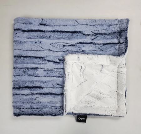 Snowflake Denim Boys Minky Blanket