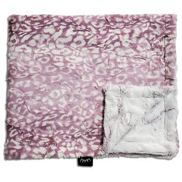 Violet Leopard Minky Blanket